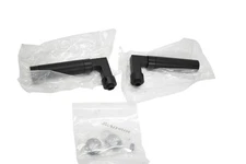 Baldwin Gramercy Minus Rose Lever Handle Pair Satin Black L030.190.MR Hardware