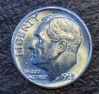 1963 D Roosevelt Dime Silver Uncirculated BU MS Uncertified Ungraded US Coin