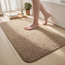 Ultra Thin Non Slip Bath Mats for Bathroom, Quick Dry Absorbent Bathroom Rugs...