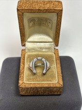 Vintage Sterling Silver Equestrian Lucky Hors...