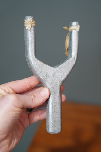Vintage 1950's Slingshot Cast Aluminum Frame sportsman