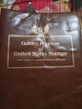 Golden Replicas of United States Stamps 22kt Gold 1980-81. 12 stamps