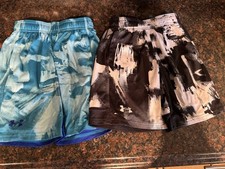 Lot Of 2 Under Armour Boys Shorts Size Youth Small