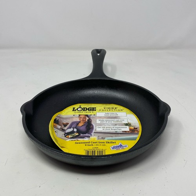 #ad Lodge Chef Collection 8quot; Cast Iron Skillet Black $21.59