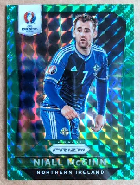 NIALL McGINN GREEN 2016 PANINI PRIZM UEFA EURO 1/5 GREEN PRIZM NORTHERN IRELAND