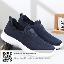 Slip In NAVY Canvas  Blue Shoes woman 6 UK, 7 US. 