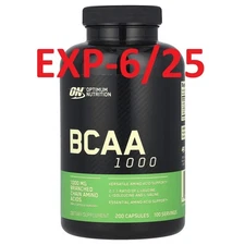 Optimum Nutrition BCAA 1000 Caps (200 Capsules) SEE PICTURE FOR DATE