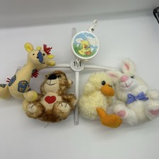 Little Suzy's Zoo 1999 musical rotateing mobile crib plush nursery decor nostalg