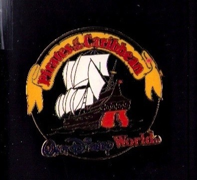 Disney Walt Disney World Pirates The Caribbean Logo Pin