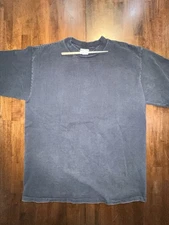 💽 Vintage NUTMEG Black Tee Cotton Short Sleeve T Shirt Size XL Made In USA