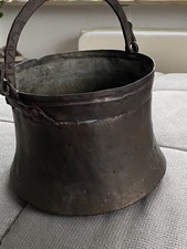 Großer Kupfer Topf Hexenkessel mit Henkel Kessel 