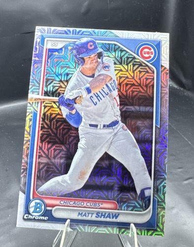 2024 Bowman - Chrome Prospects Matt Shaw #BCP-30 Mojo Refractor (RC)