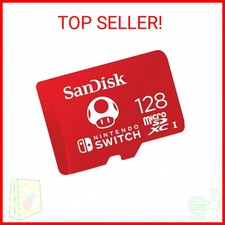 SanDisk 128GB microSDXC Card, Licensed for Nintendo Switch - SDSQXAO-128G-GNCZN