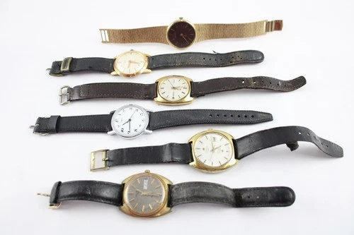 Vintage Mechanical Watches Tissot Timex SPARES/REPAIRS x 6