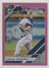 2019 Panini Donruss Optic Pink Prizm Carlos Carrasco #151 00dg