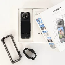 Insta360 X4 8K 360 Action Camera - Open Box (+ Cynova Cage & Lens Guard)