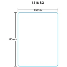Digi 1518-BO for DPS-2600/6000/7000 80mm 3" Core Blank W/Out 3x 1800 Labels/Roll