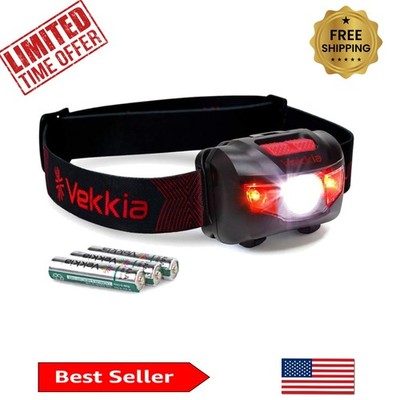 Versatile 5-Mode LED Headlamp   160 Lumens, Adjustable Beam for Camping & Hiking