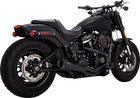 Vance & Hines 2 into 1 Upsweep Exhaust Black/Stainless Harley Softail 2018 2024