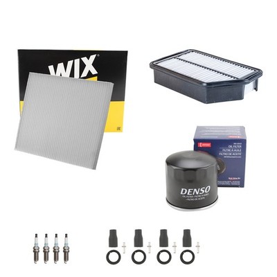 Denso Tune Up Kit NGK 4 Spark Plugs & Boots Kit for Sportage Tucson 2.4L L4 MFI