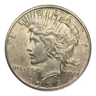 1935-S Peace Dollar About Uncirculated Condition