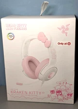 Razer Kraken Kitty V2 Wired USB A Gaming Headset-Hello Kitty Edition, NEW