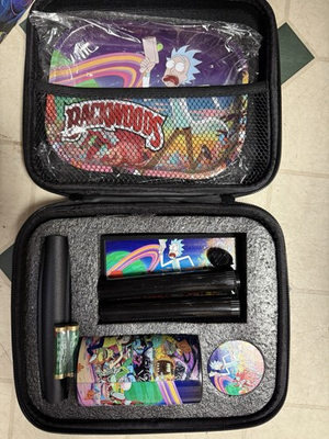 #ad #ad Smoking Kit Set with Tray Pipe Ashtray Grinder Jar and Combination locking Box $24.99