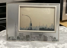 2001 Metal And Glass Picture Frame By CBS Designs  - insert 4 x 6 Photo