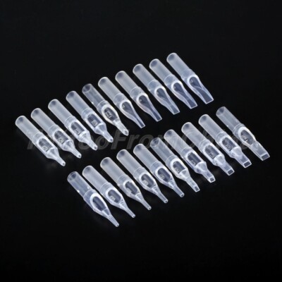 50pc Tattoo Disposable Tips Single Use Tattoo Machine Nozzle Needle Tube 20 Type