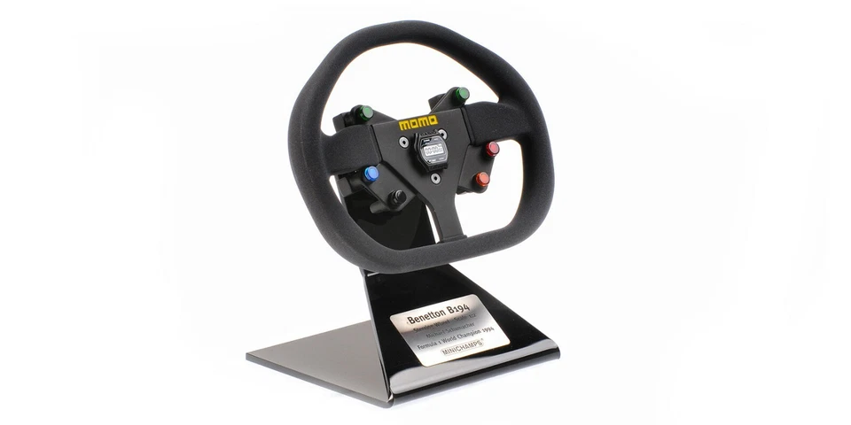 MINICHAMPS 1/2 MODELLINO VOLANTE MOMO AUTO F1 BENETTON FORD B194 SCHUMACHER 1994 - Immagine 3 di 4