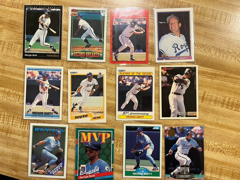 George Brett Lot Of 12 Cards