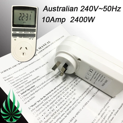 Hydroponic Grow Light Grow Fan Timer Switch Countdown Timer Minute Second Timer - Picture 4 of 10