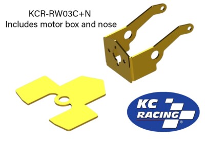 1/24 Slot Car Brass Motor Box Plus Nose - KC Racing (KCR-RW03C+N)