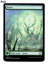 Forest (266) - Full Art, FOIL - Phyrexia: All Will Be One - MTG Magic 🌳