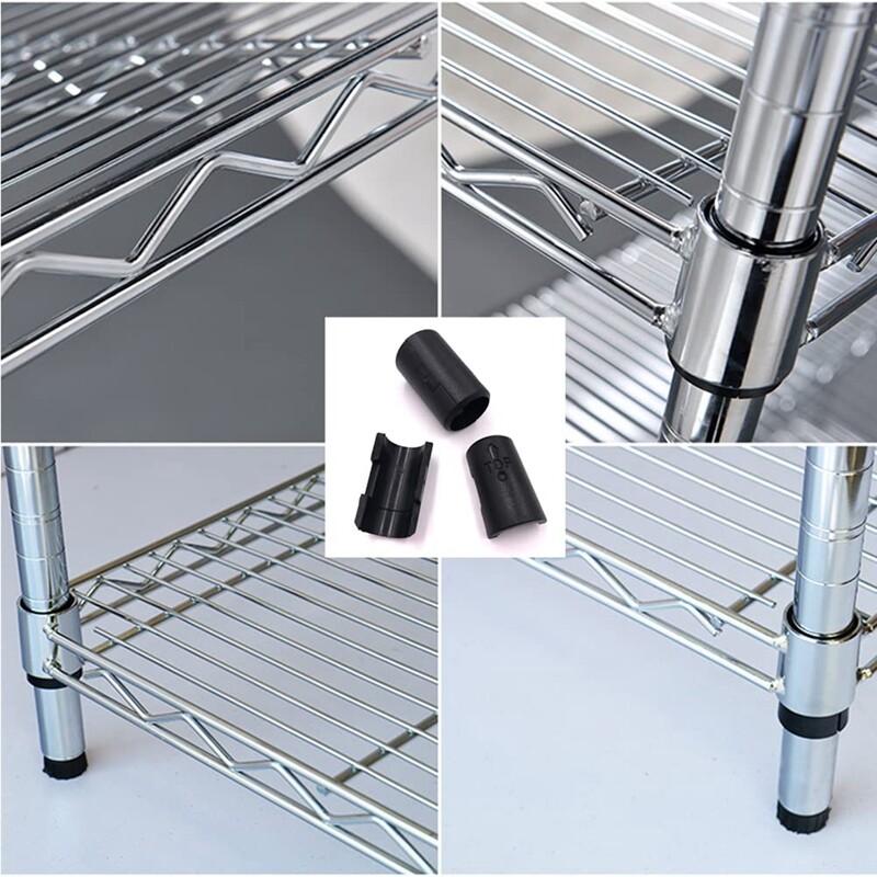 60Pairs Wire Shelving Shelf Lock Clips for 1 Inch Post Shelving