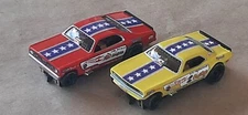Both Snake & Mongoose Plymouth - Duster & Cuda Funny Car HO Slot Cars Run on AFX