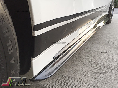PM Style Carbon Fiber Side Skirts Extension Lip for Mercedes W205 C63 C63S AMG