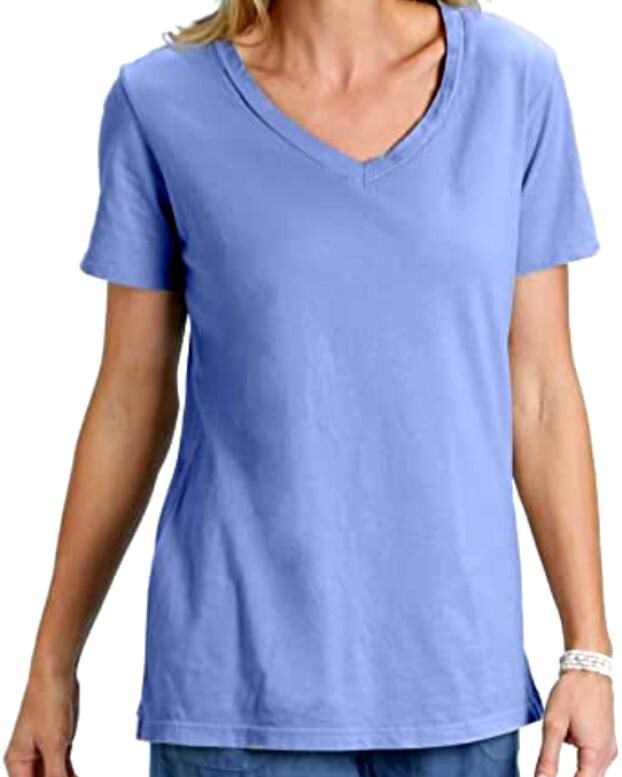 Fresh Produce xxl peri blue $42 jersey cotton v neck tee top nwt new xxl
