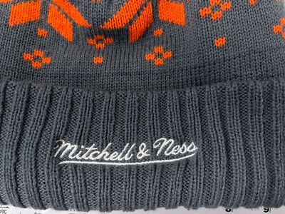 Today Show x Mitchell & Ness Beanie Toque Adult Orange Gray Fair