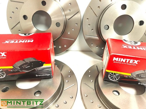 Rover MGF 1.6 1.8 120 140 95-02 Bremsscheiben & Beläge vorne hinten genoppen & gerillt - Bild 2 von 8