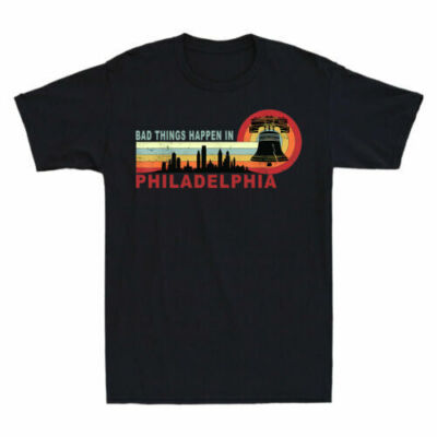 Bad Things Happen In Philadelphia Retro Vintage Debate Men's T-Shirt Cotton Tee