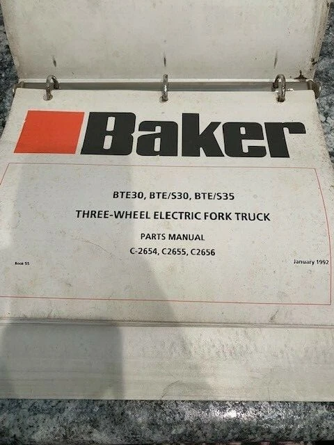 Baker BTE30 BTE/S30 BTE/S35 For Truck Parts Manual Catalog Book SKU-B