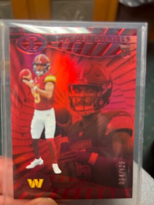 jayden daniels rookie card illusions 93 red numbered 34/125