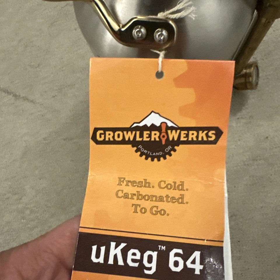 Growler Werks uKeg 64oz For CO2 Stainless Steel - New - Image 3 of 4