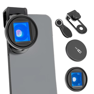 1.55X Anamorphic Lens Filmmaking 2.76:1 Ratio Lens for iPhone 15/14/13 Mini/P...