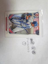 2014 Bowman Chrome Chris Bostick Signed Baseball Card 5