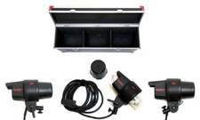 Multiblitz 3x  torches BL-41 Studio 12000 + Valise de transport