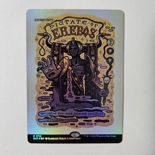 NM Foil Dictate Of Erebos Secret Lair Prints Of Darkness MTG Magic SLD
