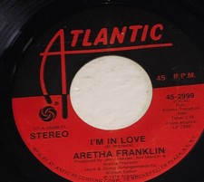 Aretha Franklin I’m In Love / Oh Baby 45rpm Vinyl Record 231F4