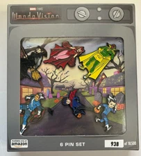 Marvel Studios: WandaVision 6-Piece Metal Enamel Pin Set (Amazon Exclusive)